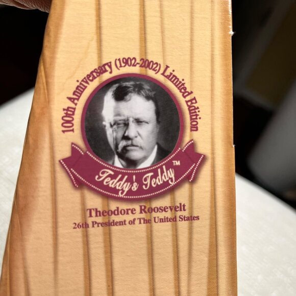 100th Anniversary (1902-2002) Limited Edition Theodore Roosevelt Teddy Bear - Picture 6 of 7